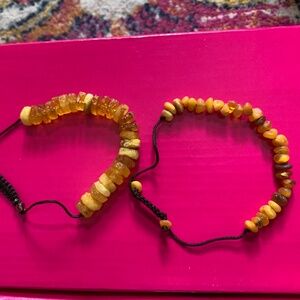 Raw Amber bracelets
